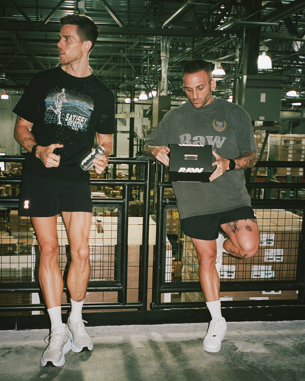 RAW owner, Dom Iacovone, with Cadence owner, Ross McKay, leaning against a railing.