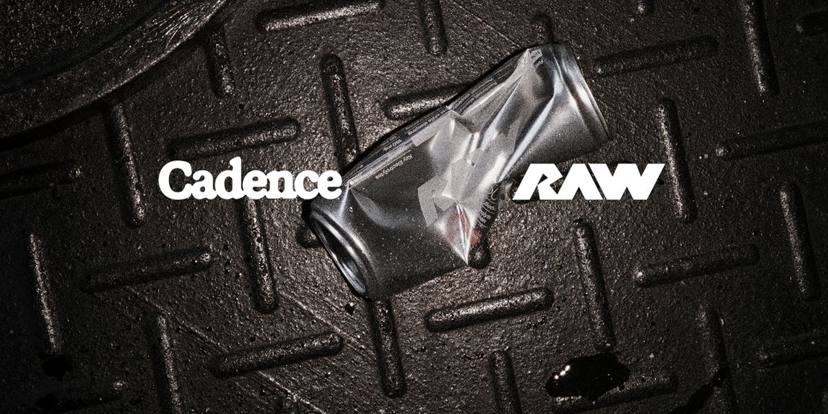 RAW and Cadence collab electrolyte drink